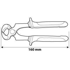NEO TOOLS 01-021 Szczypce czołowe 160 mm 
