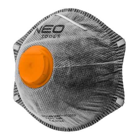 NEO TOOLS 97-301 Półmaska przeciwpyłowa, z aktywnym węglem FFP2, z zaworem, 3 szt.