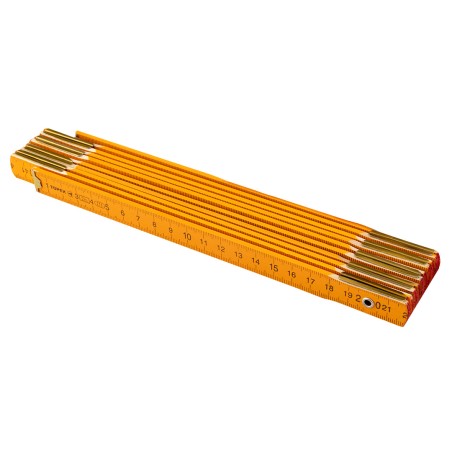 TOPEX 26C012-1 Miara składana drewniana 2 m, żółta