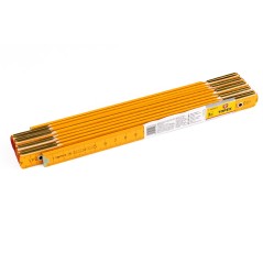 TOPEX 26C012-1 Miara składana drewniana 2 m, żółta 
