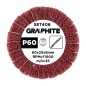 GRAPHITE 58T406 Ściernica listkowa trzpieniowa 60 x 25 x 6 mm, P60