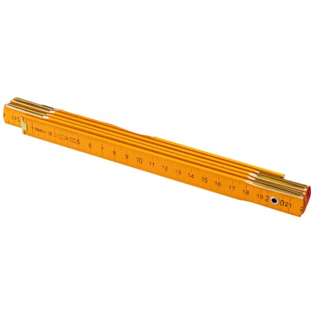 TOPEX 26C011-1 Miara składana drewniana 1 m, żółta