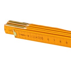 TOPEX 26C011-1 Miara składana drewniana 1 m, żółta 