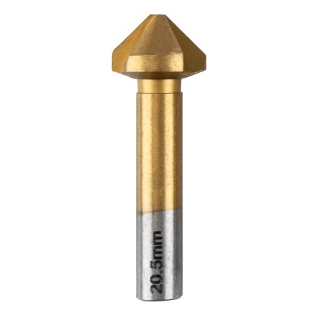 GRAPHITE 54T427 Wiertła fazujące stożkowe pogłębiacze TiN, 6.3-20.5 mm, zestaw 6 szt.