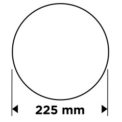 GRAPHITE 58T277 Krążki ścierne, perforowane, na rzep z otworami 225 mm, P220, 5 szt. 