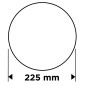 GRAPHITE 58T277 Krążki ścierne, perforowane, na rzep z otworami 225 mm, P220, 5 szt.