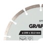 GRAPHITE 57T314 Tarcza diamentowa do cięcia segmentowa, 230 x 22.2 mm, na sucho i mokro