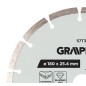 GRAPHITE 57T312 Tarcza diamentowa do cięcia segmentowa, 180 x 25.4 mm, na sucho