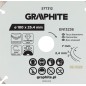 GRAPHITE 57T312 Tarcza diamentowa do cięcia segmentowa, 180 x 25.4 mm, na sucho