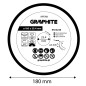 GRAPHITE 57T312 Tarcza diamentowa do cięcia segmentowa, 180 x 25.4 mm, na sucho