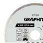 GRAPHITE 57T303 Tarcza diamentowa do cięcia pełna, 180 x 25.4 mm, na mokro