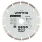 GRAPHITE 57T311 Tarcza diamentowa do cięcia segmentowa, 180 x 22.2 mm, na sucho i mokro