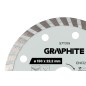 GRAPHITE 57T319 Tarcza diamentowa do cięcia turbo, 150 x 22.22 mm, na sucho
