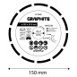 GRAPHITE 57T309 Tarcza diamentowa do cięcia segmentowa, 150 x 22.2 mm, na sucho