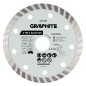 GRAPHITE 57T318 Tarcza diamentowa do cięcia turbo, 125 x 22.22 mm, na sucho i mokro