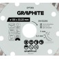 GRAPHITE 57T318 Tarcza diamentowa do cięcia turbo, 125 x 22.22 mm, na sucho i mokro