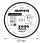 GRAPHITE 57T318 Tarcza diamentowa do cięcia turbo, 125 x 22.22 mm, na sucho i mokro