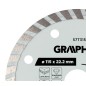 GRAPHITE 57T315 Tarcza diamentowa do cięcia turbo, 115 x 22.22 mm, na sucho
