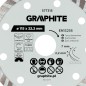 GRAPHITE 57T315 Tarcza diamentowa do cięcia turbo, 115 x 22.22 mm, na sucho