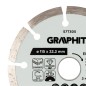 GRAPHITE 57T305 Tarcza diamentowa do cięcia segmentowa, 115 x 22.2 mm, na sucho