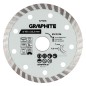 GRAPHITE 57T316 Tarcza diamentowa do cięcia turbo, 115 x 22.22 mm, na sucho i mokro