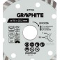 GRAPHITE 57T316 Tarcza diamentowa do cięcia turbo, 115 x 22.22 mm, na sucho i mokro