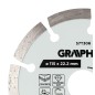 GRAPHITE 57T306 Tarcza diamentowa do cięcia segmentowa, 115 x 22.2 mm, na sucho i mokro