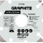 GRAPHITE 57T306 Tarcza diamentowa do cięcia segmentowa, 115 x 22.2 mm, na sucho i mokro