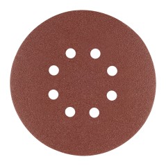 GRAPHITE 58T284 Krążki ścierne na rzep 150 mm, P100, 5 szt., z 8 otworami