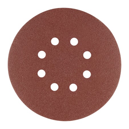 GRAPHITE 58T284 Krążki ścierne na rzep 150 mm, P100, 5 szt., z 8 otworami