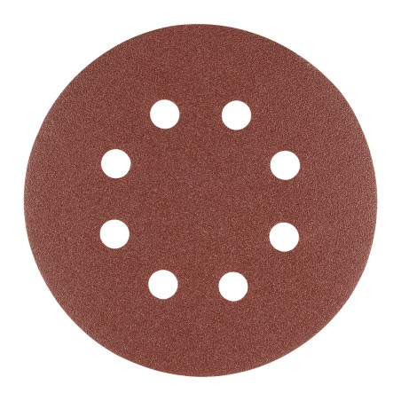 GRAPHITE 58T286 Krążki ścierne na rzep 125 mm, P24, 5 szt., z 8 otworami
