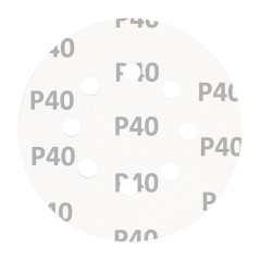 GRAPHITE 58T288 Krążki ścierne na rzep 125 mm, P40, 5 szt., z 8 otworami 