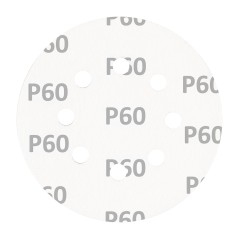 GRAPHITE 58T289 Krążki ścierne na rzep 125 mm, P60, 5 szt., z 8 otworami 