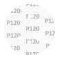 GRAPHITE 58T292 Krążki ścierne na rzep 125 mm, P120, 5 szt., z 8 otworami