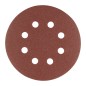 GRAPHITE 58T294 Krążki ścierne na rzep 125 mm, P180, 5 szt., z 8 otworami