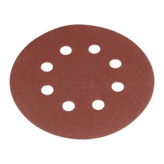 GRAPHITE 58T294 Krążki ścierne na rzep 125 mm, P180, 5 szt., z 8 otworami 