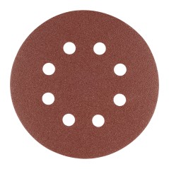 GRAPHITE 58T295 Krążki ścierne na rzep 125 mm, P220, 5 szt., z 8 otworami