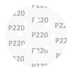 GRAPHITE 58T295 Krążki ścierne na rzep 125 mm, P220, 5 szt., z 8 otworami 