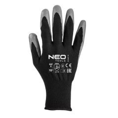 NEO TOOLS 97-647K-11 Rękawice robocze, poliester pokryty nitrylem, 4131X, rozmiar 7 (karta)