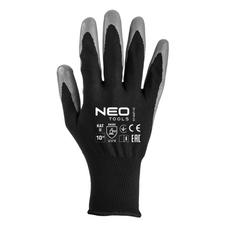 NEO TOOLS 97-647K-11 Rękawice robocze, poliester pokryty nitrylem, 4131X, rozmiar 7 (karta)