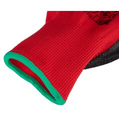 NEO TOOLS 97-645K-8 Rękawice robocze, poliester pokryty lateksem (crincle),3121X, rozmiar 8 (karta) 