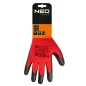 NEO TOOLS 97-645K-7 Rękawice robocze, poliester pokryty lateksem (crincle),3121X, rozmiar 7 (karta)