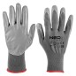 NEO TOOLS 97-646K-7 Rękawice robocze, poliester pokryty PU, 4131X, rozmiar 7 (karta)