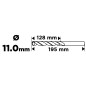 GRAPHITE 54T911 Wiertło do metalu HSS, DIN 340, przedłużane, 11 mm