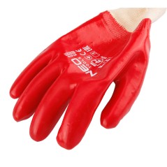 NEO TOOLS 97-676 Rękawice robocze, bawełna pokryty w całości PVC, 3121X, rozmiar 10 