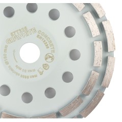 GRAPHITE 57T325 Tarcza diamentowa szlifierska, 2 segmenty, 180 x 22.2 mm, na sucho 