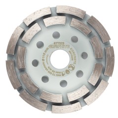 GRAPHITE 57T323 Tarcza diamentowa szlifierska, 2 segmenty, 115 x 22.2 mm, na sucho