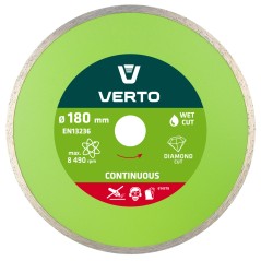 VERTO 61H3T8 Tarcza diamentowa 180 x 22.2 mm, pełna