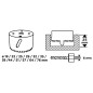GRAPHITE 56T724 Otwornice z adapterami, 19-76 mm, zestaw 15 szt.