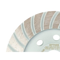 GRAPHITE 57T326 Tarcza diamentowa szlifierska, turbo, 115 x 22.2 mm, na sucho